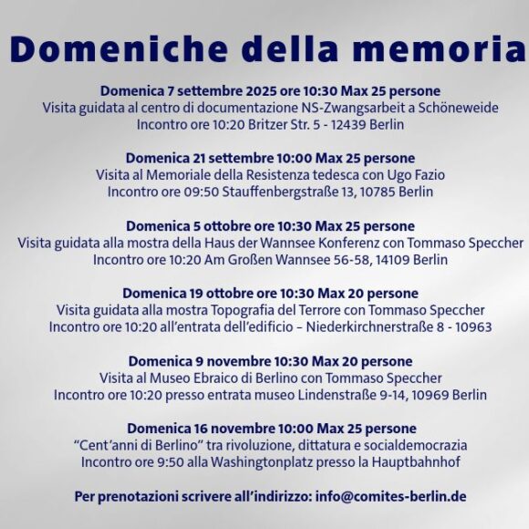 Domeniche della Memoria 2025