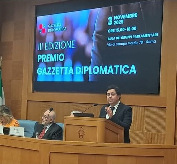 Premio Speciale Gazzetta Diplomatica a Federico Quadrelli